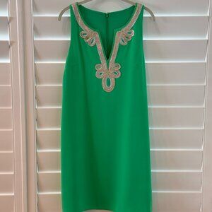 LILY PULITZER CHERLYN SOFT SHIFT DRESS, MYRTLE GREEN, SIZE 8
